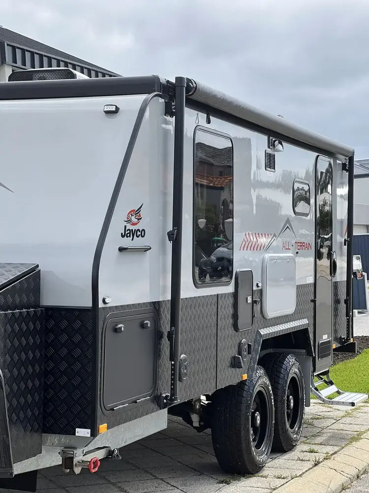 Detailed Jayco All-Terrain caravan exterior, Perth
