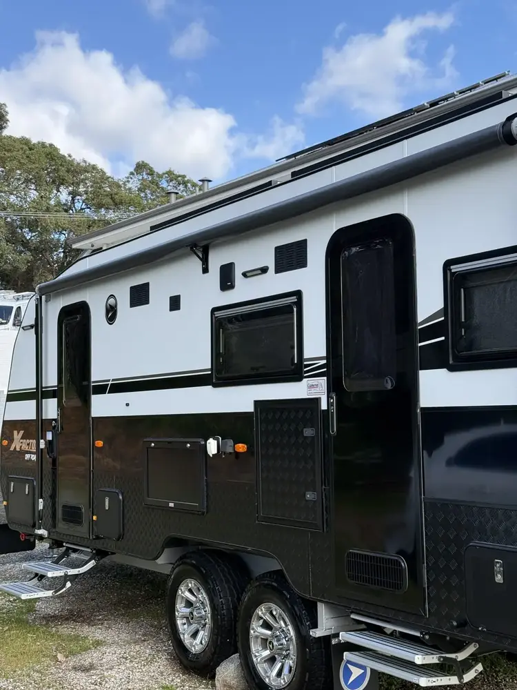 Detailed caravan exterior, Yanchep